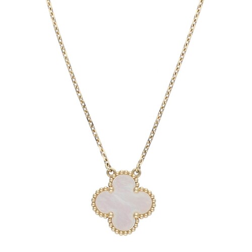 ヴァンクリーフアンドアーペル Van Cleef&Arpels 18k ヴィンテージアルハンブラペンダントネックレス VCARA45900