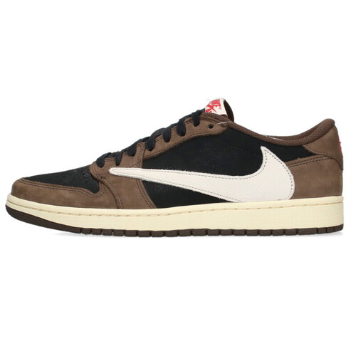 ナイキ（NIKE）×トラヴィススコット エアジョーダン1レトロロウスニーカーAIR JORDAN 1 RETRO LOW OG SP TRAVIS SCOTT CQ4277-001