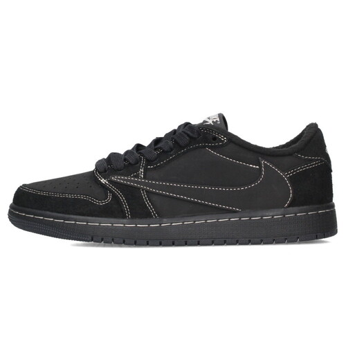 ナイキ NIKE ×トラヴィススコット エアジョーダン1 レトロロウ スニーカー AIR JORDAN 1 LOW OG BLACK PHANTOM DM7866-001