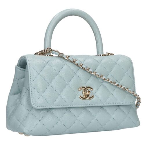 ココハンドル キャビアスキンチェーン2WAYハンドバッグ