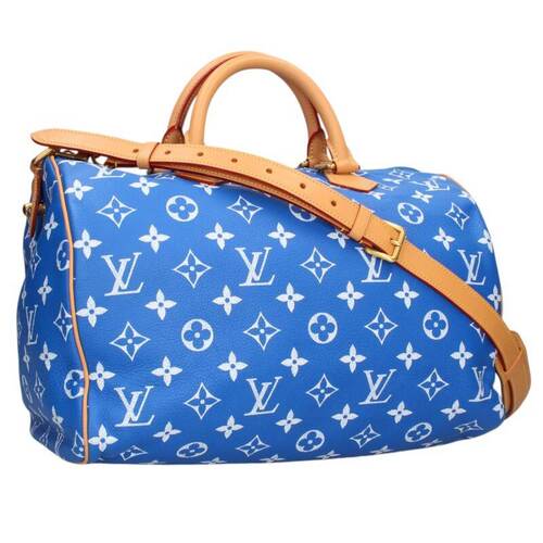 ルイヴィトンLOUIS VUITTON モノグラムレザーボストンバッグ スピーディ P9 バンドリエール40 M24418
