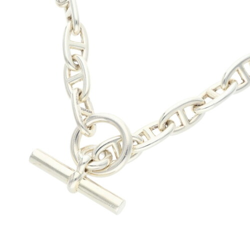 エルメス HERMES シェーヌダンクルGM シルバーチョーカーネックレス Chaine d'Ancre