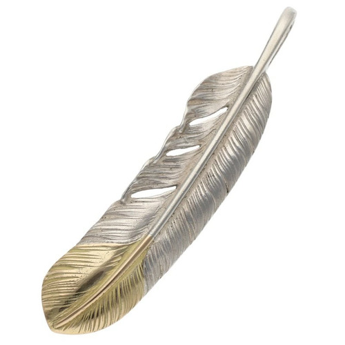 オールド先金特大フェザー 右向き ネックレストップ