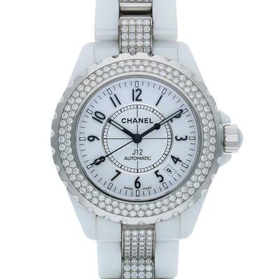 SS/ホワイトセラミック/ダイヤモンド 33mm