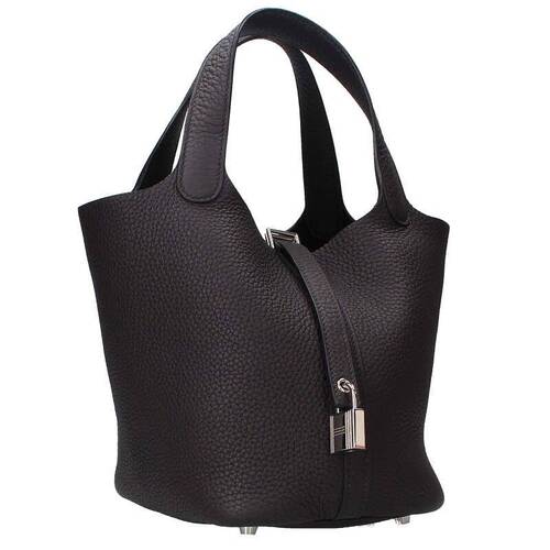 エルメス HERMES ピコタンロックPM W刻印 SV金具トリヨンクレマンスハンドバッグ