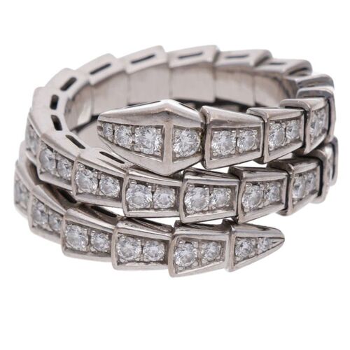 18KWGダイヤモンドリング セルペンティ ヴァイパー ダブルコイル