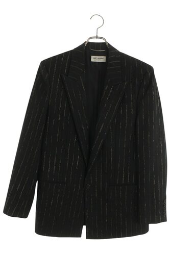 ピンストライプフィットシングルブレストジャケット 680069 Y1E55