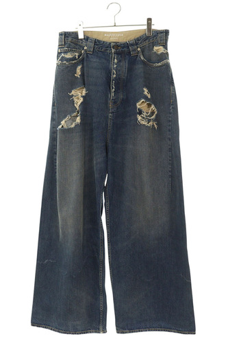 ダメージ加工バギーデニムパンツ 824299 TSW71