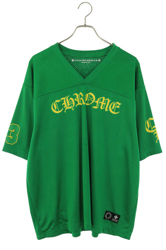MESH WARM UP JERSEY TEE CHプリントメッシュTシャツ