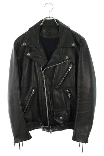 クロムハーツ CHROME HEARTS ダガージップライダースレザージャケット JJ DEAN/JJディーン