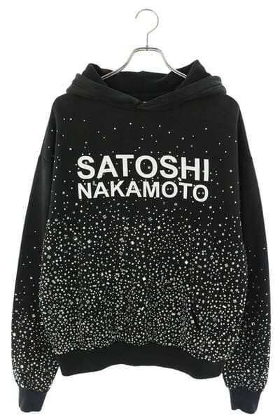 ラインストーン装飾プリオーバーパーカー Shattered Glass Hoodie