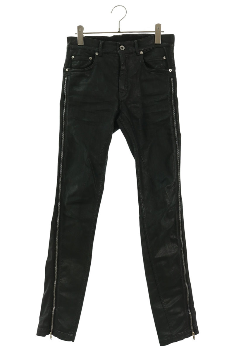 リックオウエンス VEGA JEANS ジップデザインコーティングベガジーンズ